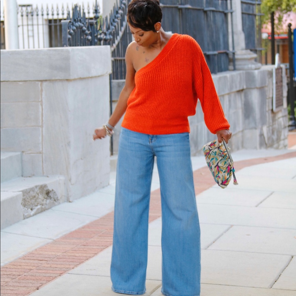 Zara One Shoulder Sweater